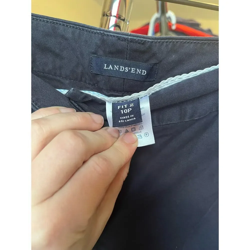 Lands End Fit 2 Navy Shorts size 10P - Picture 4 of 4